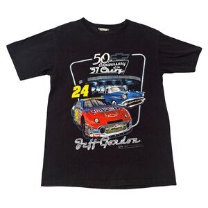 Vintage 2007 NASCAR Jeff Gordon #24 Chase Authentics 1957 Chevy T-Shirt Small